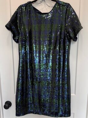 crown and ivy sequin dress Crown & Ivy Women's Petite Sequin Dress, Black, PXS